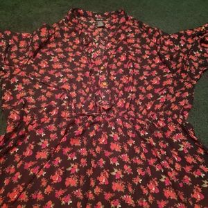 Womens floral long sleeve shirt